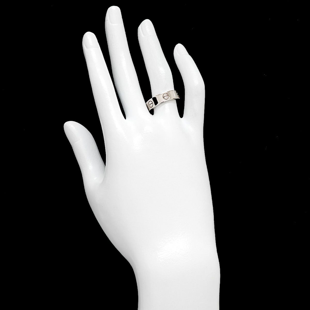 カルティエ Cartier ラブ #55 リング K18 WG ホワイトゴールド