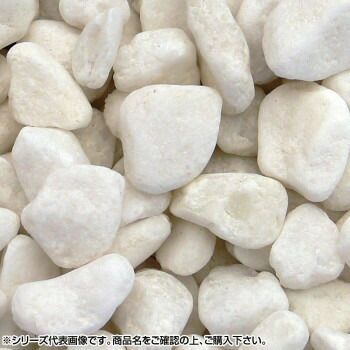 マツモト産業 ヤマト天然砂利 玉砂利 白玉砂利 小 20〜30mm 内外 18kg