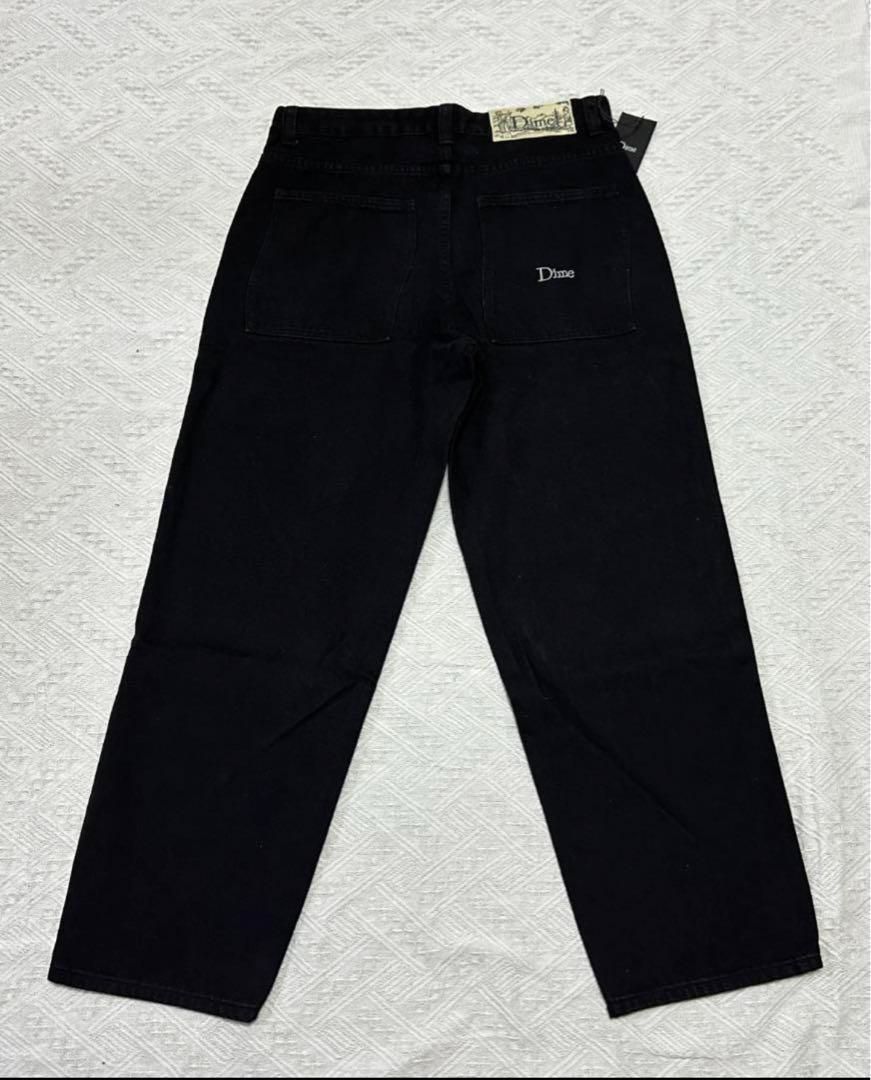 新品未使用品　Dime ダイム バギージーンズ デニム パンツ WASHED BLACK ブラック