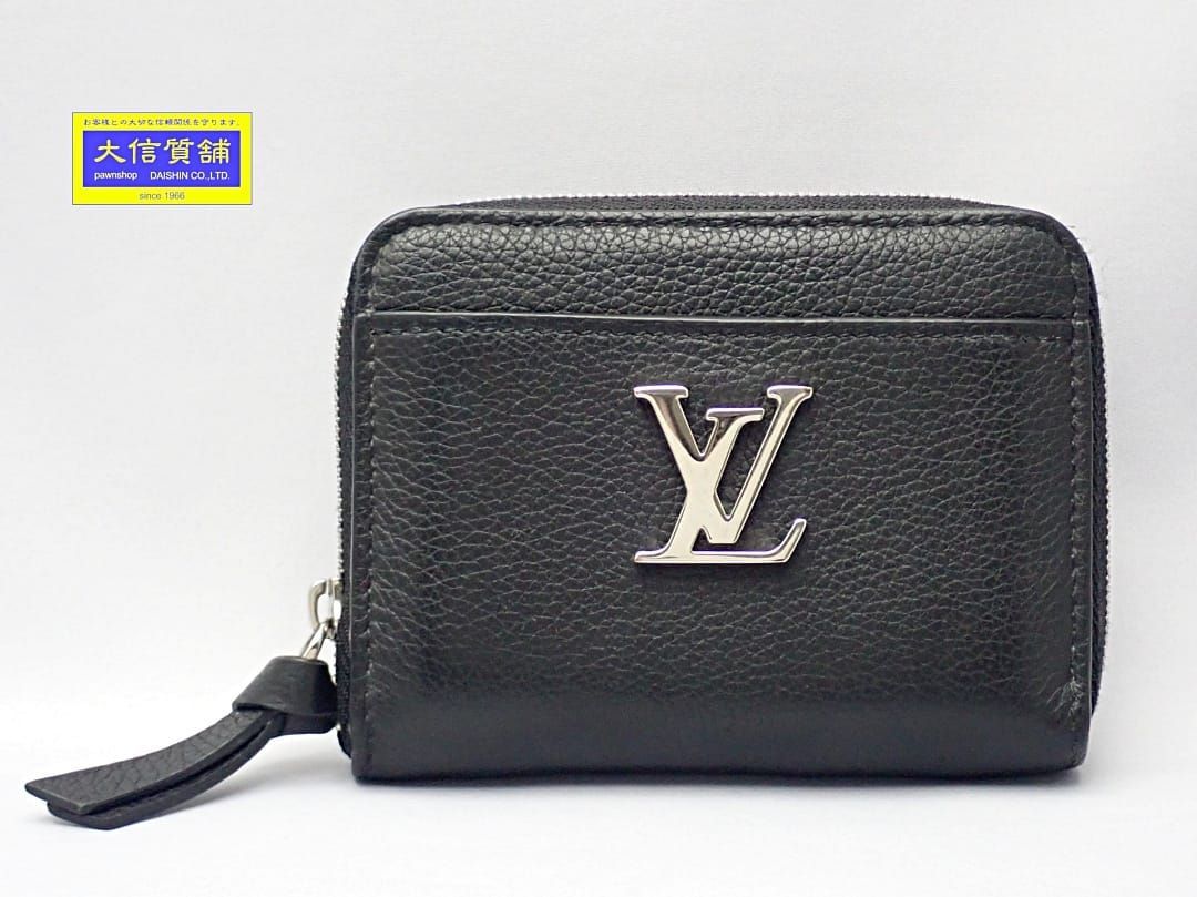 LOUIS VUITTON ルイ・ヴィトン ロックミー ジッピーコインパース M80099 コインケース ブラックレザー シルバー金具 中古B  【送料無料】 A-8766【質屋出品】 - メルカリ