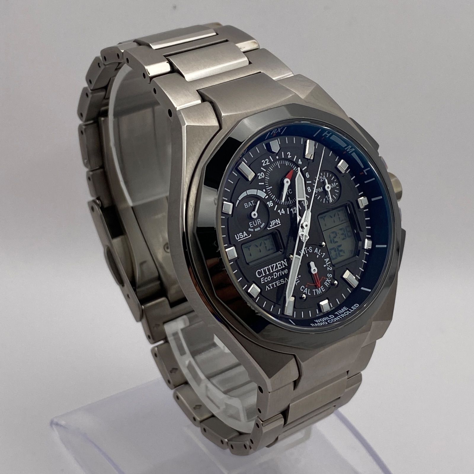 TUMIX シチズン アテッサ ATP53-3032 多機能電波ソーラー CITIZEN ATTESA RADIO CONTROLLED ATD53-2982 アテッサ ソーラー