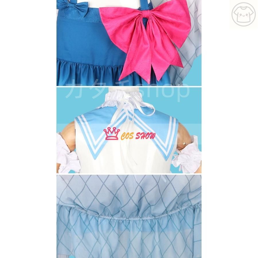 クリームソーダ 初音ミク コスプレ衣装 ウィッグ追加 cosplay仮装 制服 イベント クリスマス ハロウィン ステージ 文化祭 学園祭 WWW_TRAVELLANDINDIA_COM