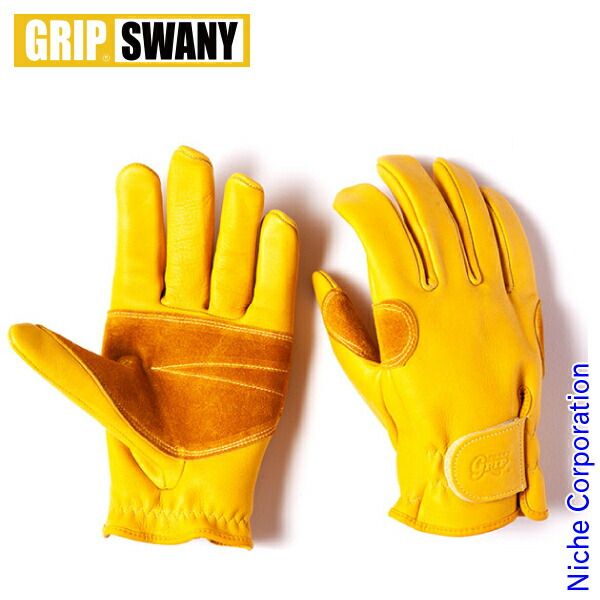 GRIP SWANY ビレイアウトドアグローブ スワニーイエロー G-10 M