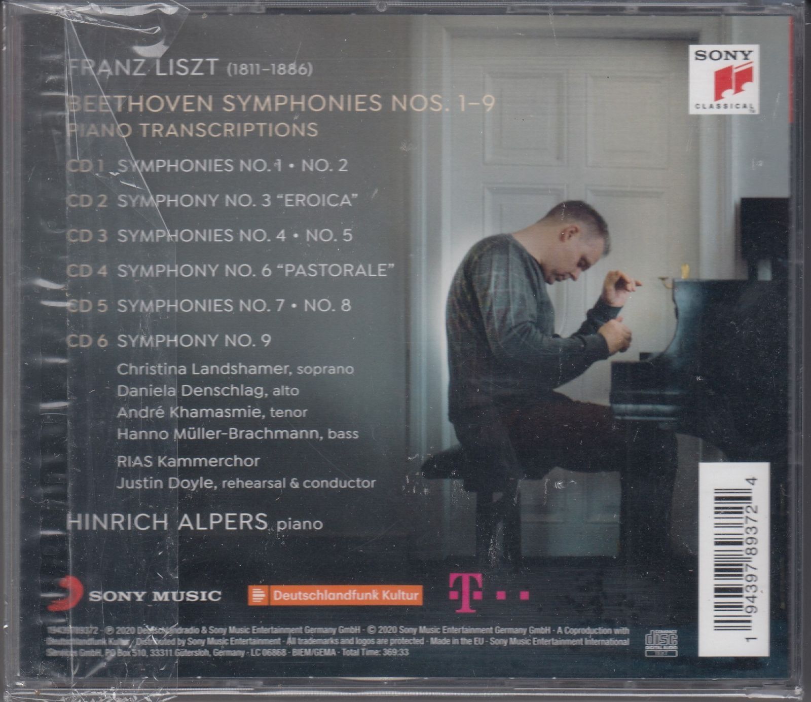 6CD/Sony]ベートーヴェン[リスト編]:交響曲全集(第1-9番