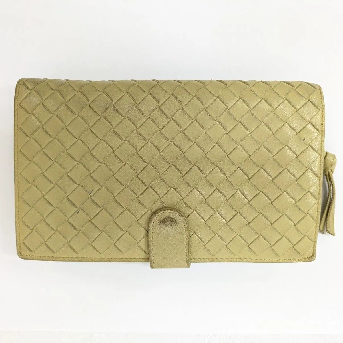 ボッテガ・ヴェネタ 二つ折り財布 ベージュ ボッテガヴェネタ BOTTEGA VENETA 二つ折り財布 ベージュ メンズ