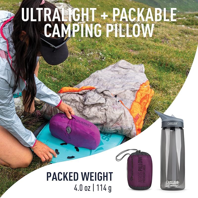 彡Sea to Summit Aeros 枕 L パープル 0