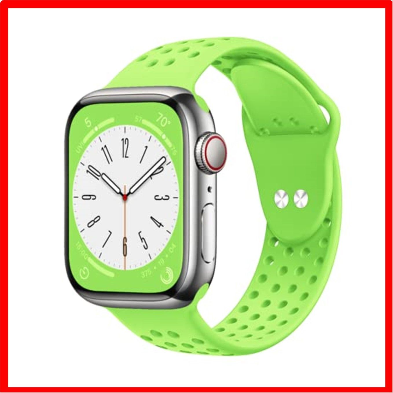 送料無料】アップルグリーン_38/40/41mm S/M コンパチブル Apple Watch