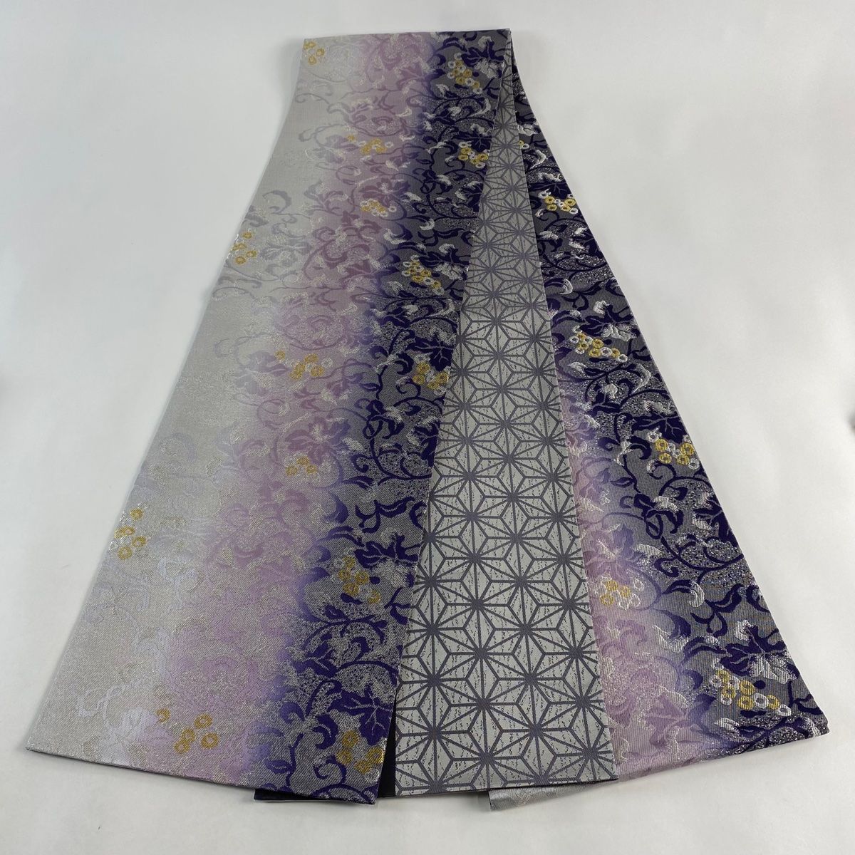 袋帯 美品 名品 唐草 実 金銀糸 紫 全通 正絹 【中古】 - メルカリ