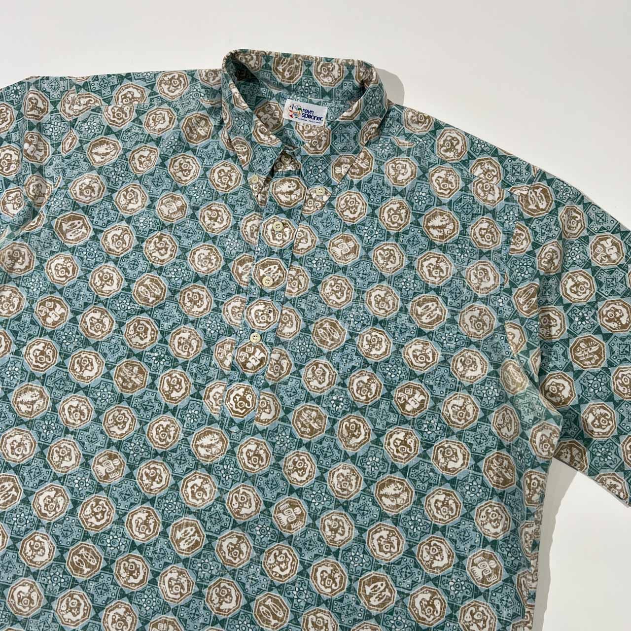 日本全国送料無料商品人気ランキング 90s 水着タグ プル 半袖 総柄 レインスプーナー Spooner Reyn トップス