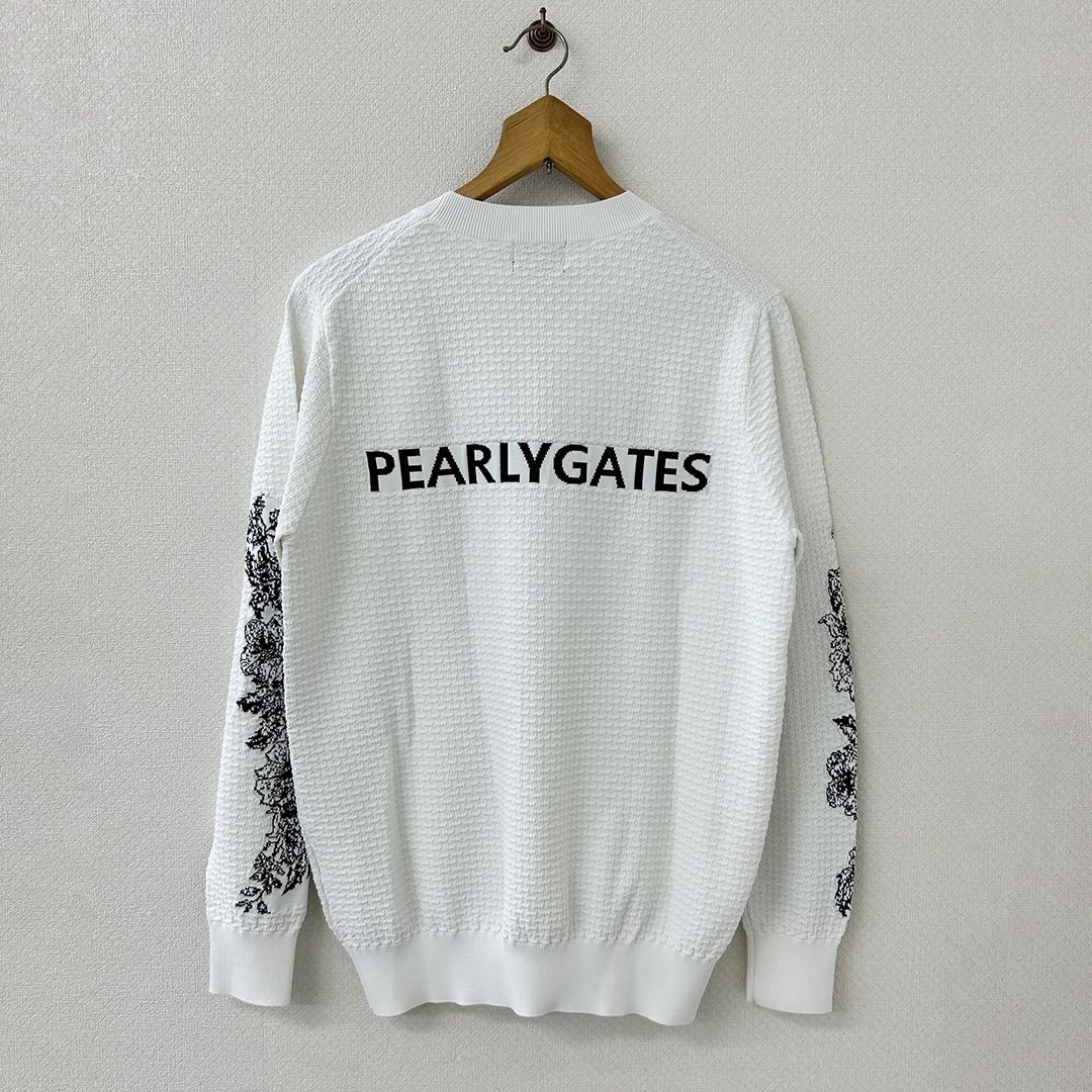 PEARLYGATES パーリーゲイツ ニットプルオーバー サイズ5 ボタニカル柄