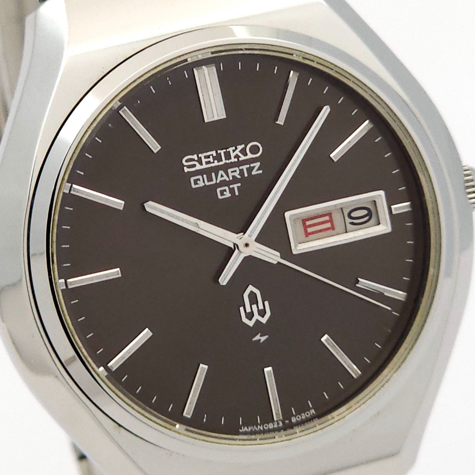 SEIKO セイコー QT 0823-8010 QZ 動作品 濃茶 - メルカリ