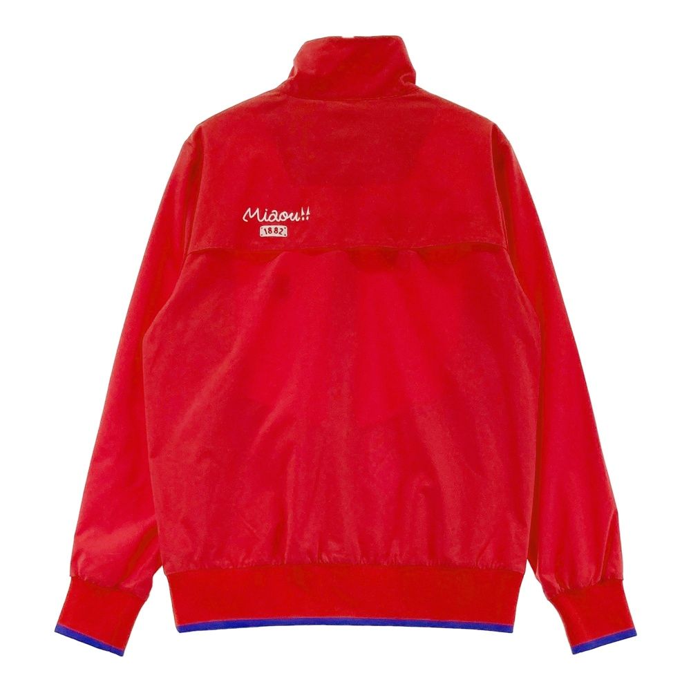 サイズ：M LE COQ GOLF ルコックゴルフ  長袖 ジップジャケット  レッド系 [240101449665] ゴルフウェア メンズ ストスト LE COQ GOLF ルコックゴルフ 長袖 ジップジャケット レッド系