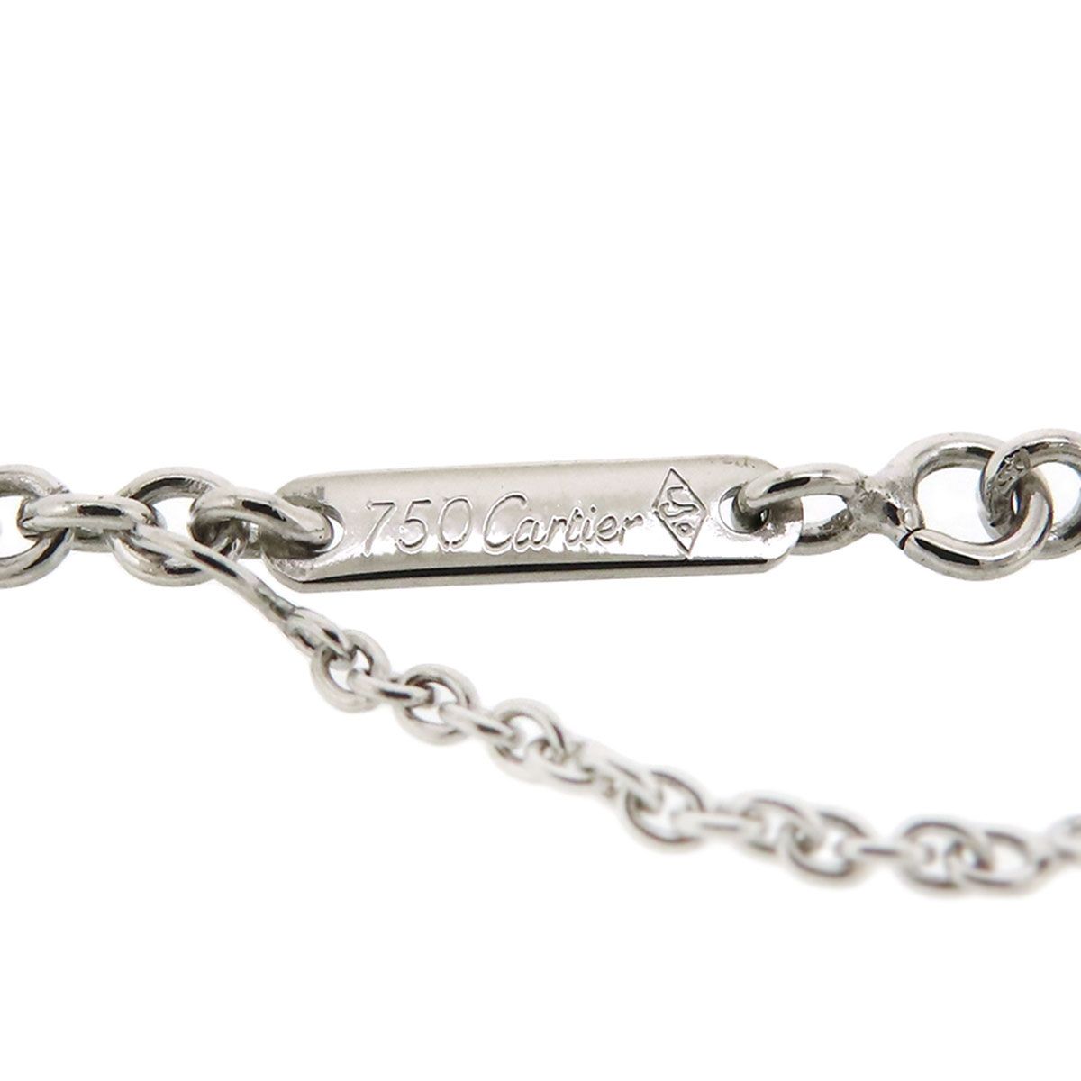 Cartier カルティエ チェーンフォルサ750WG K18WG カルティエ フォルサ チェーン ネックレス 750 (K18WG) ユニセックス