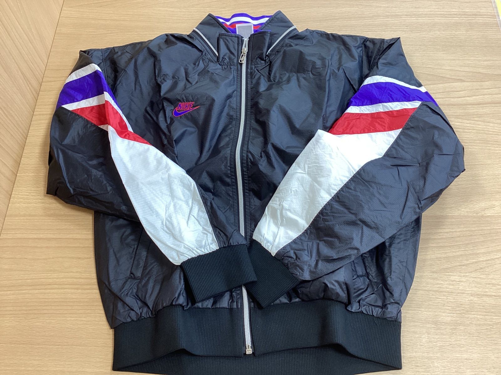 NIKE】90'sヴィンテージ！ナイロンジャケットパンツ！セットアップ 銀