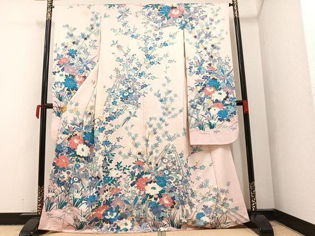 振り袖 南蛮船風景文 手描き 金彩 アンティーク 唐船・南蛮船図屏風｜作品紹介｜キヤノン 綴プロジェクト