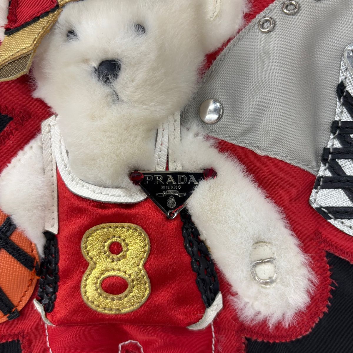 中古】 プラダ ナイロン テスート トートバッグ クマ バスケット 