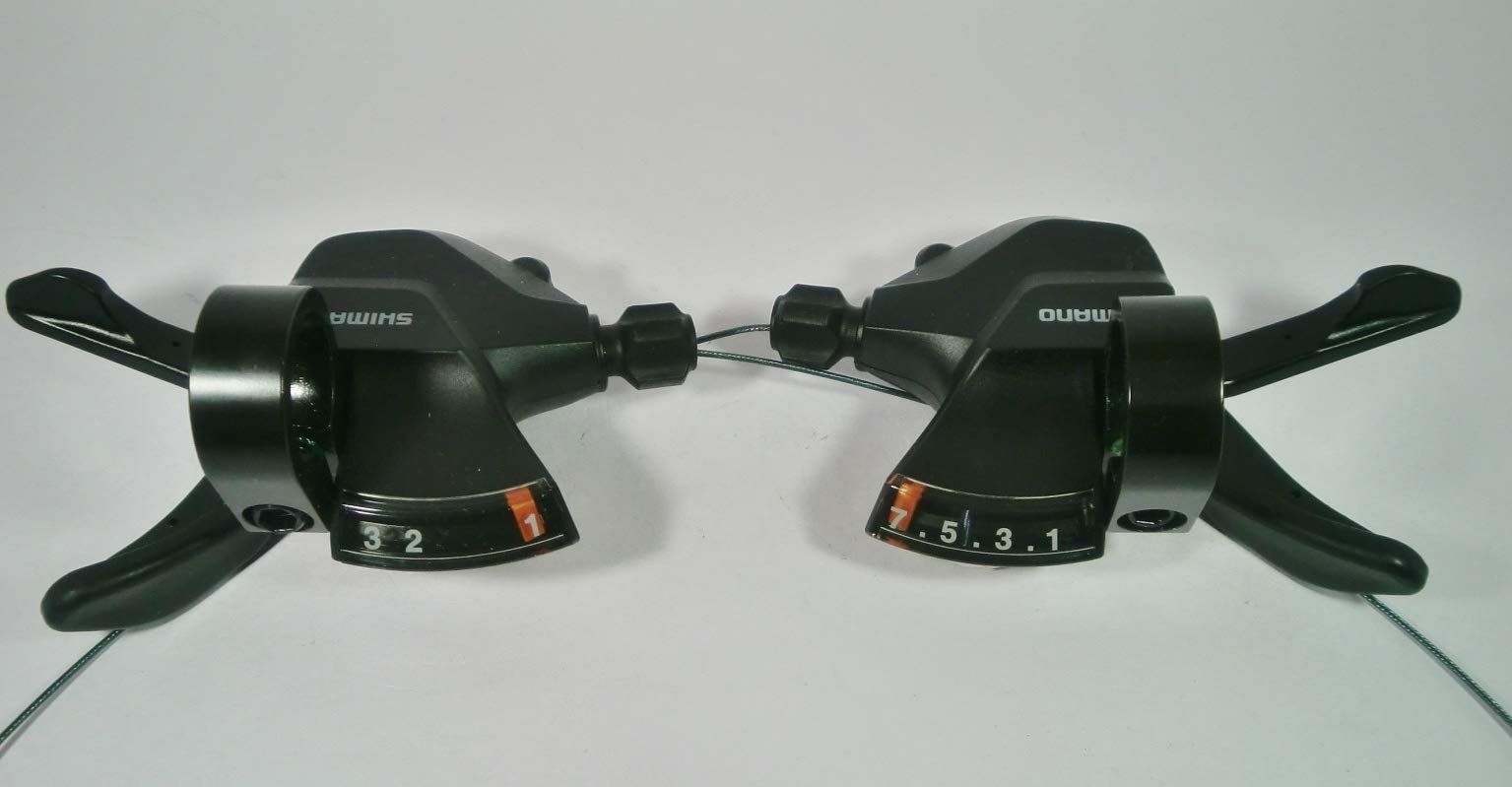【人気商品】シマノ シフトレバー（左右）3x7speed SL-M315R7･SL-M315L ブラック 989