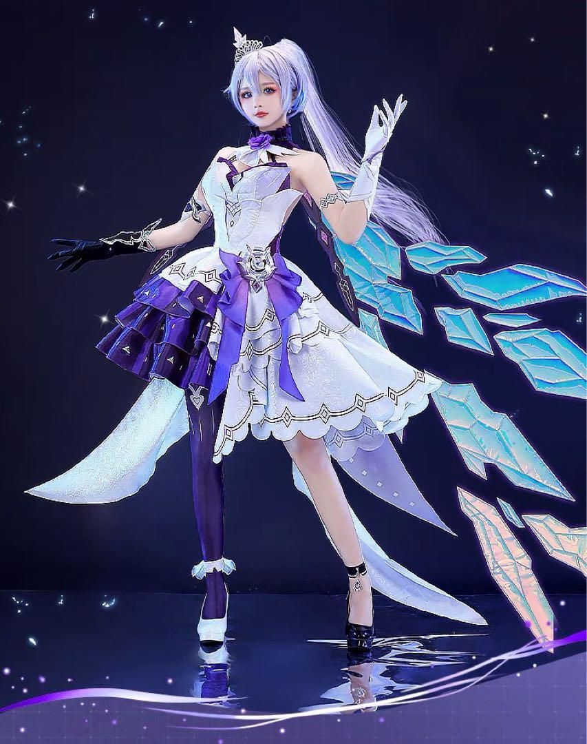 崩壊3rdキアナ コスプレ 炎之律者 薪炎 時礫逐光 衣装 ウィッグ 靴