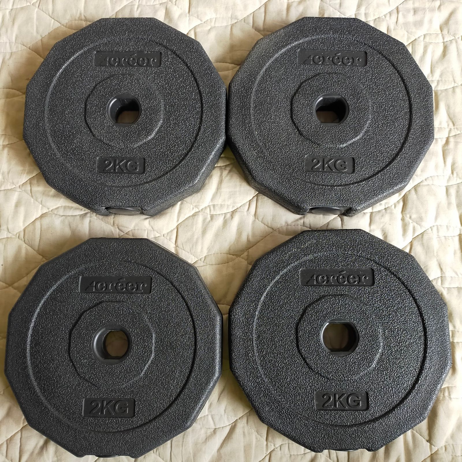 商品説明もしっかり。 F01-20250922-01 可変式ダンベル バーベル 総重量 38kg 腹筋ローラー付き トレーニングセット