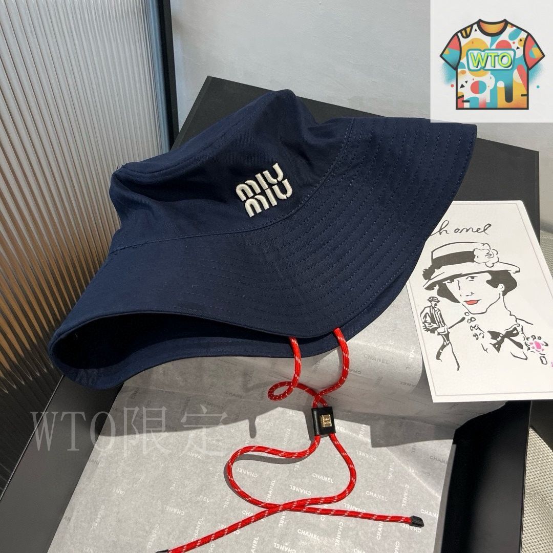 今日特価】MIUMIU 専門店款 フィッシャーハット - メルカリ