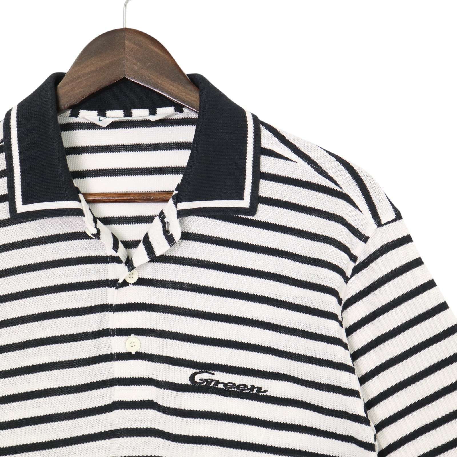 GREEN CLUBS グリーンクラブ 春夏☆ ボーダー ポロシャツ Sz.3