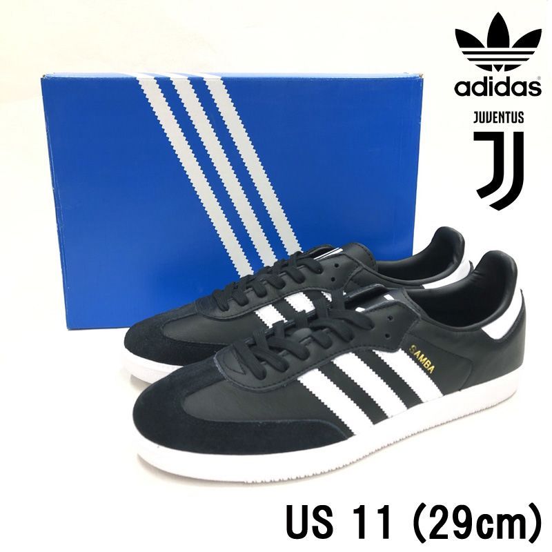 27.0㎝】adidas☆サンバ レザー ブラック×ホワイト 未使用新品