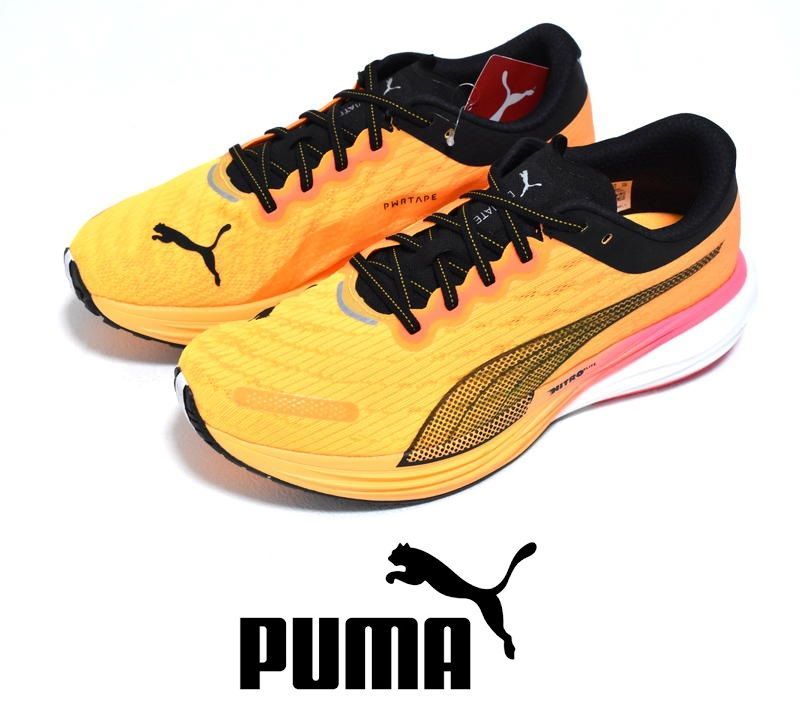 新品 PUMA プーマ ディヴィエイト ニトロ 2 ワイド 29cm 377484-02 カーボン搭載 定価2万2000円 ランニングシューズ