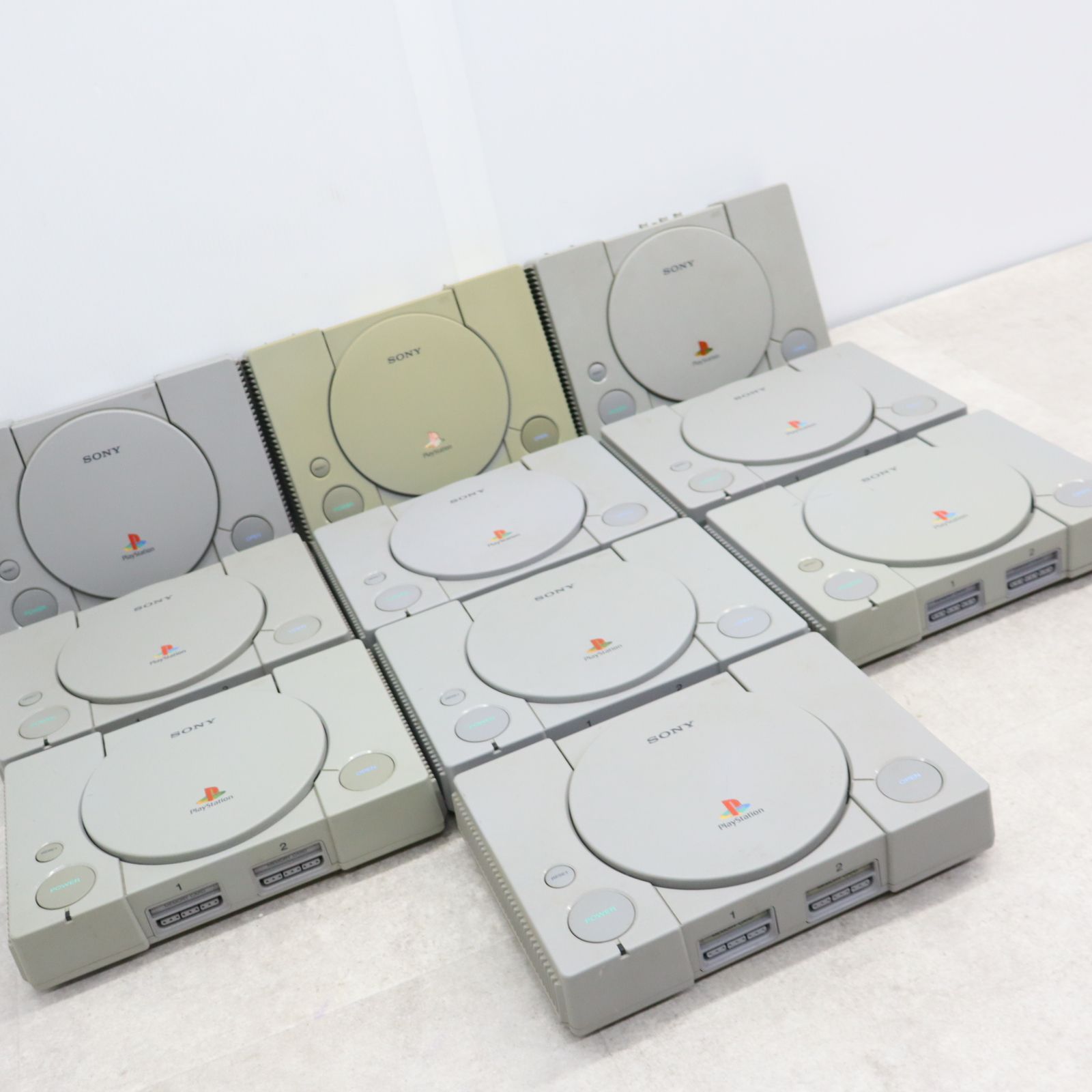 ▲ゲーム機本体 10台まとめ ｜プレイステーション｜SONY ソニー SCPH-3000~7500 PS1 プレステ ｜ ジャンク扱い JUNK■P2246