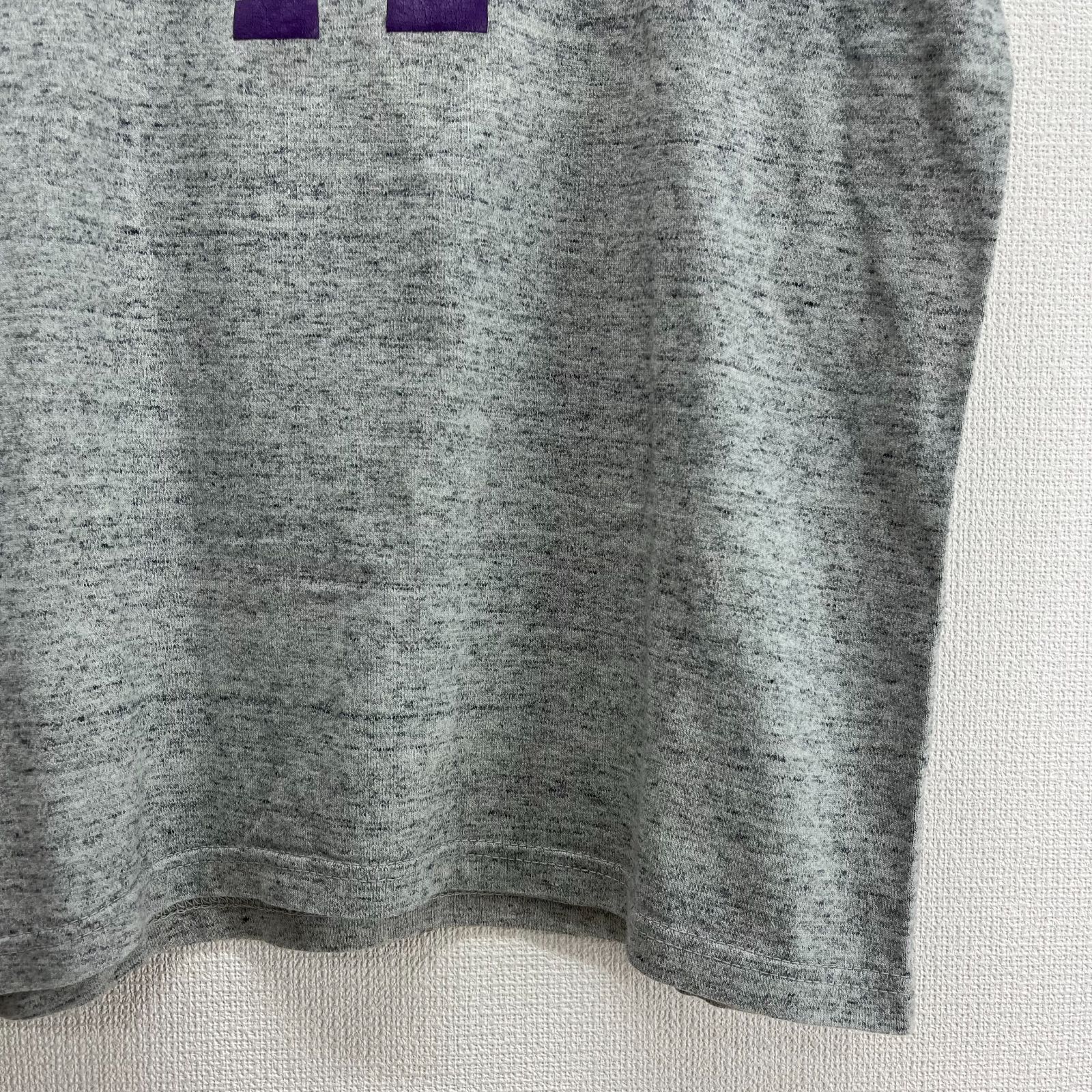 THE FLAT HEAD フラットヘッド 霜降りグレー バイカラー 切替 プレーンデザイン 裏起毛パイル地？ ロゴ刺繍 カーディガン LARGE 40-42 フラットヘッド THE FLAT HEAD 雪柄 ハーフジップ 霜降りグレー 難有り