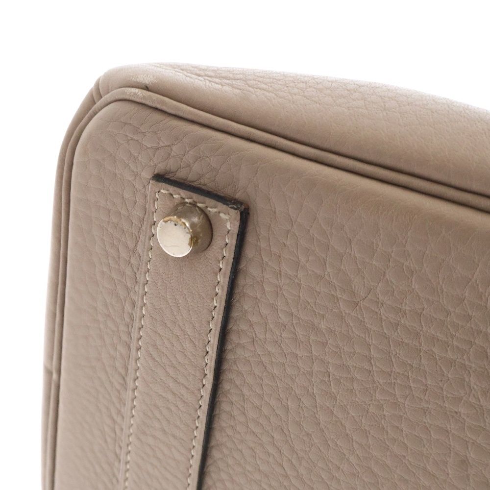 HERMES (エルメス) バーキン 40 トゴ ベージュー シルバー金具 □C刻印  
