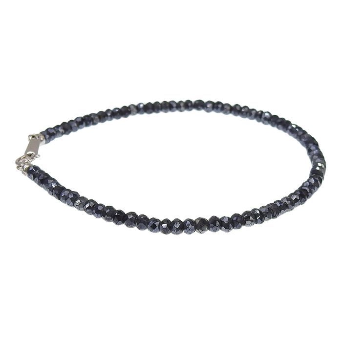 デザイン カラーストーン ブレスレット K18WG 750 ホワイトゴールド