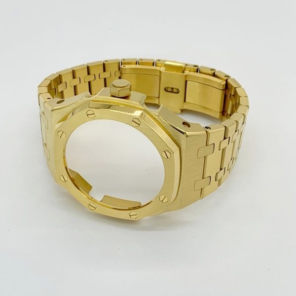 Gショック カスタム GA2100 ステンレス製ベゼル＆ベルト 激美品 G-SHOCK Gショック GA2100 カスタムパーツ ベゼル ベルト メタル
