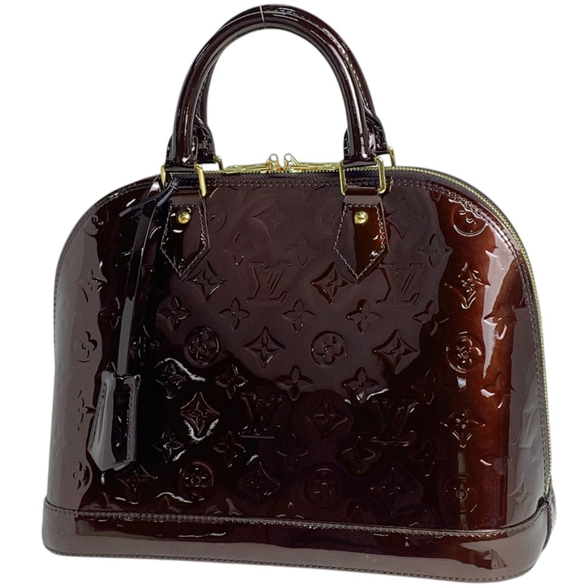 ルイ・ヴィトン Louis Vuitton アルマ PM 手提げ エナメル パテント 
