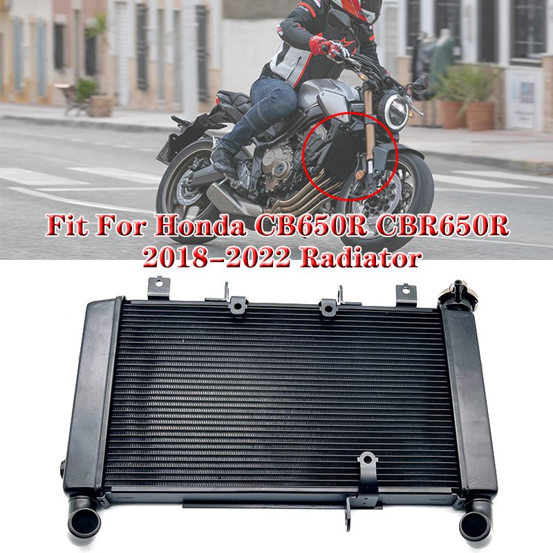 2025年式 バイク エンジンラジエーター アルミクーラー 冷却ウォータータンク ホンダ CB650R CBR650R 2018年 2019年 2020年 2021年 2025