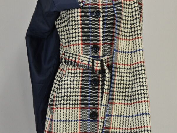 ロイスクレヨン Lois CRAYON ポンチョコート チェック柄 Mサイズ オフ