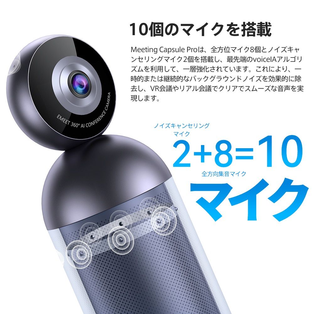 フォロー割&タイムセール | 新登場】 Emeet Meeting Capsule Pro Room