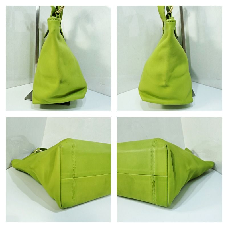 極希少✨ オールドコーチ ハンドバッグ ライトグリーン グラブタンレザー コーチ COACH オールドコーチ グラブタンレザー ハンドバッグ 4133