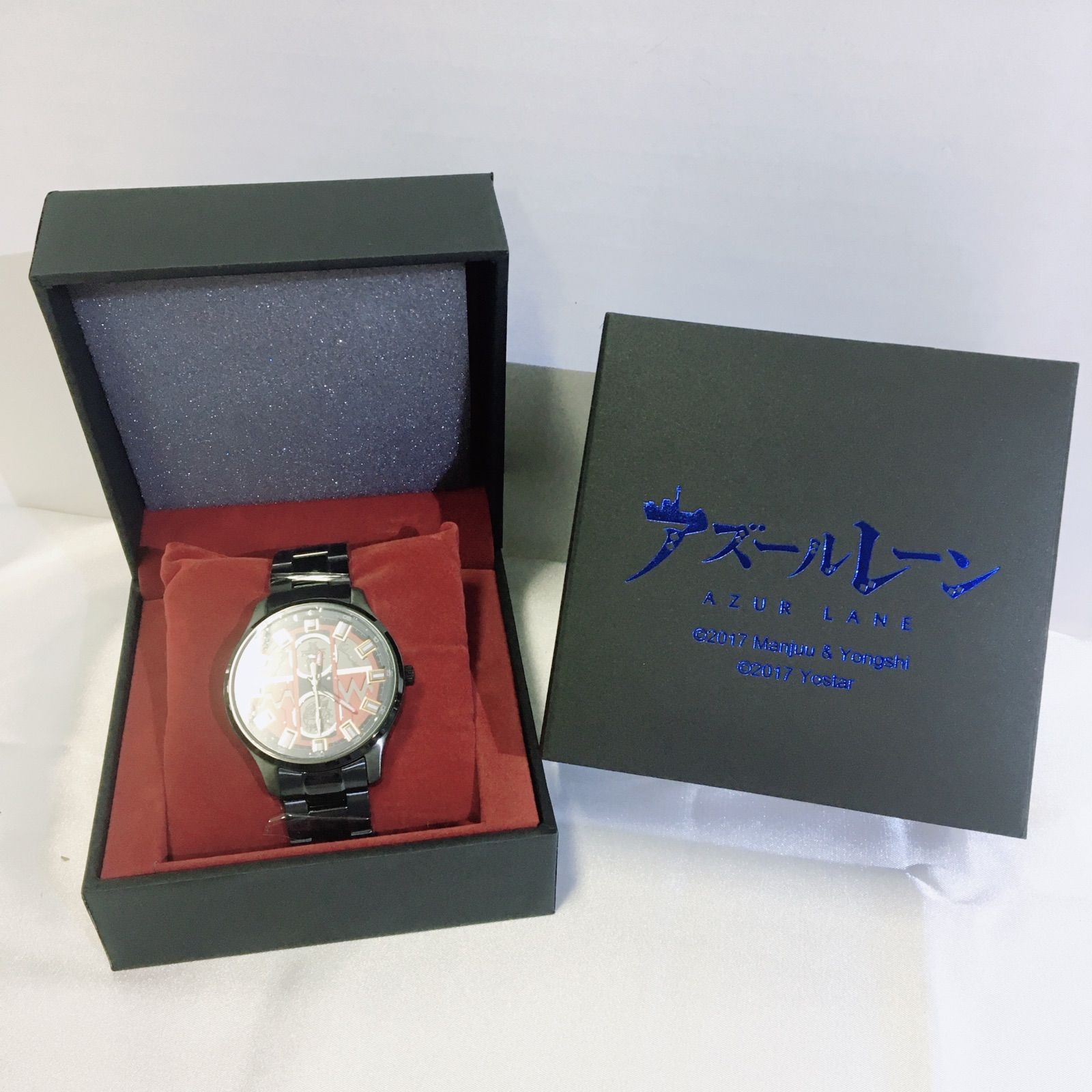 保証書取扱説明書付きSuper Groupies　プリンツ・オイゲン　モデル　腕時計　アズールレーン