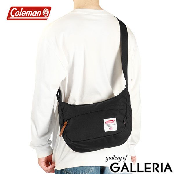 公認販売店 コールマン ショルダーバッグ メンズ レディース ブランド Coleman 小さめ 軽い 斜めがけ 撥水 アメリカンクラシックショルダー Black
