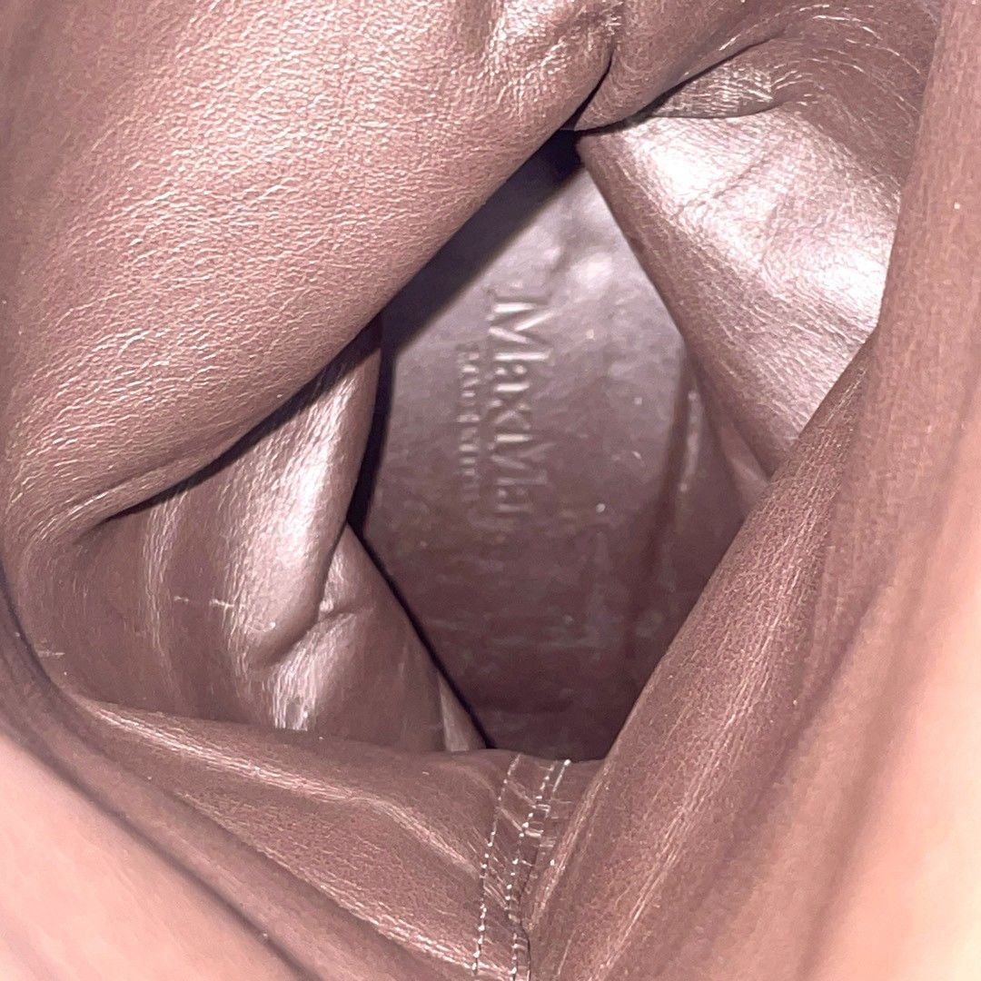 マックスマーラ ロングブーツ ブラウン シボ革 ベルト バックル WWW_MORNINGWALKER_COM