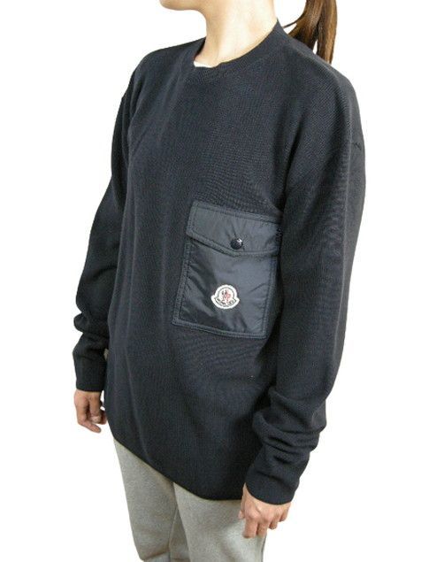 サイズS-XL□新品□モンクレール ポケット付きコットンニットセーター 