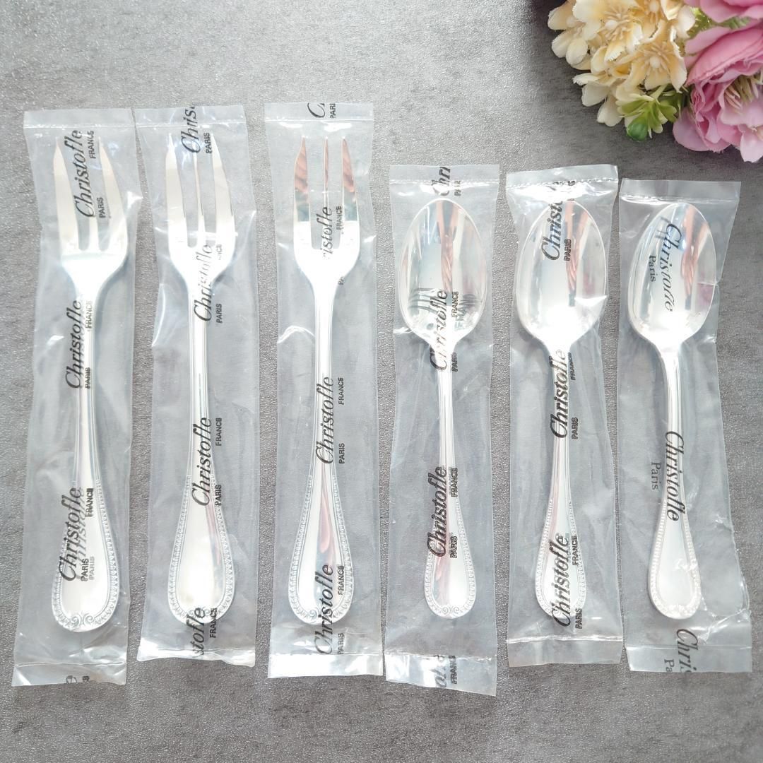 クリストフル マルメゾン ケーキフォークコーヒースプーン 未開封含 6点