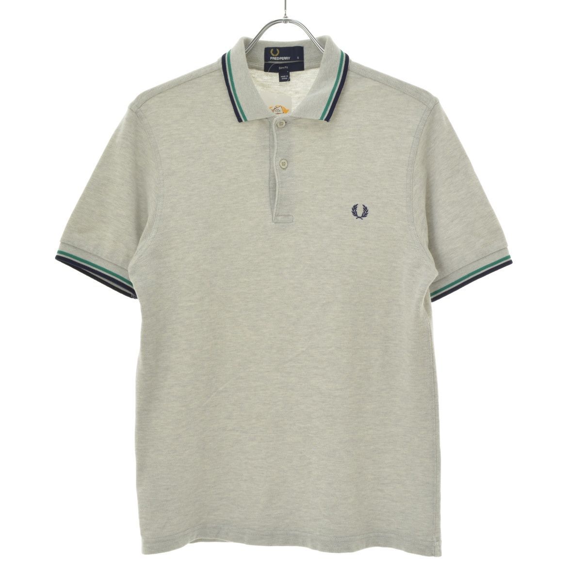 【FREDPERRY】M3600 Twin Tipped Polo 鹿の子半袖ポロシャツ
