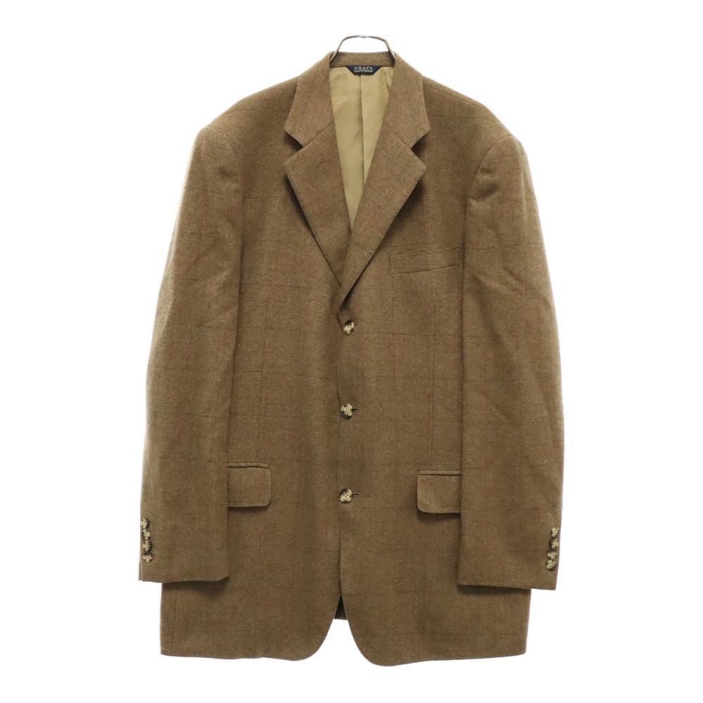CHAPS RALPH LAUREN (チャップス ラルフローレン) 90s チェックテーラードジャケット ヴィンテージ 千鳥格子柄 ブラウン