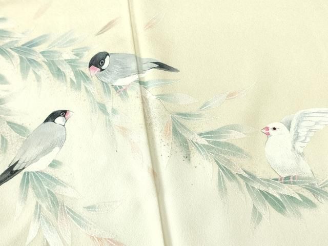 平和屋着物○日本画家 霜鳥忍の世界 彩天目織 訪問着 立波