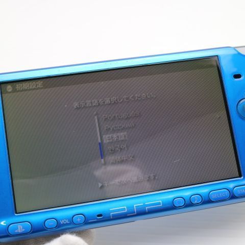 超 PSP-3000 バイブラント ブルー game SONY PlayStation Portable 本体 土日祝発送OK 05000