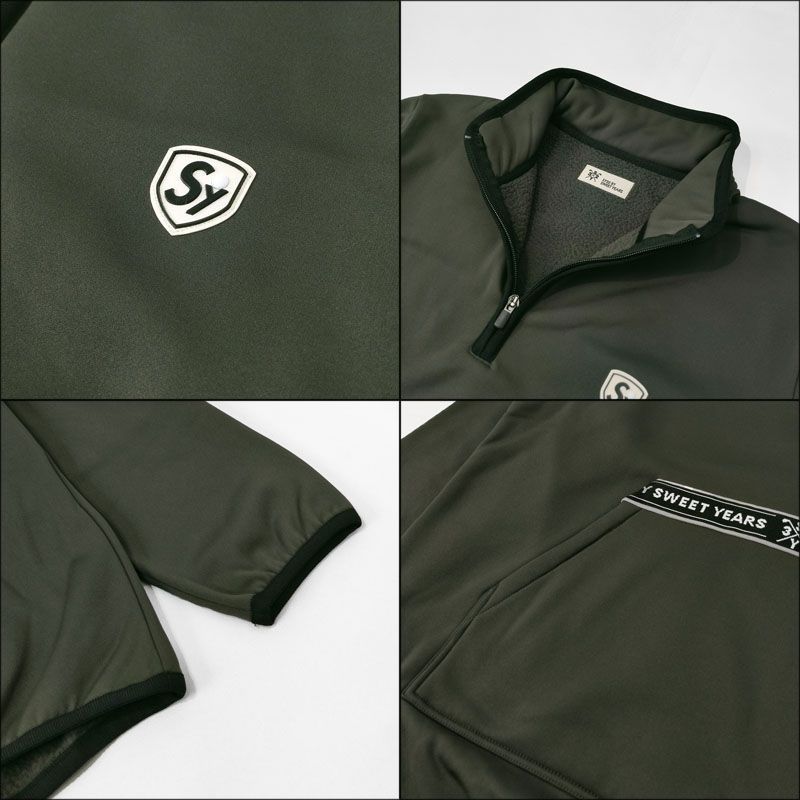 カラー・サイズ選択可】SY32 GOLF メンズ ハーフジップ 長袖