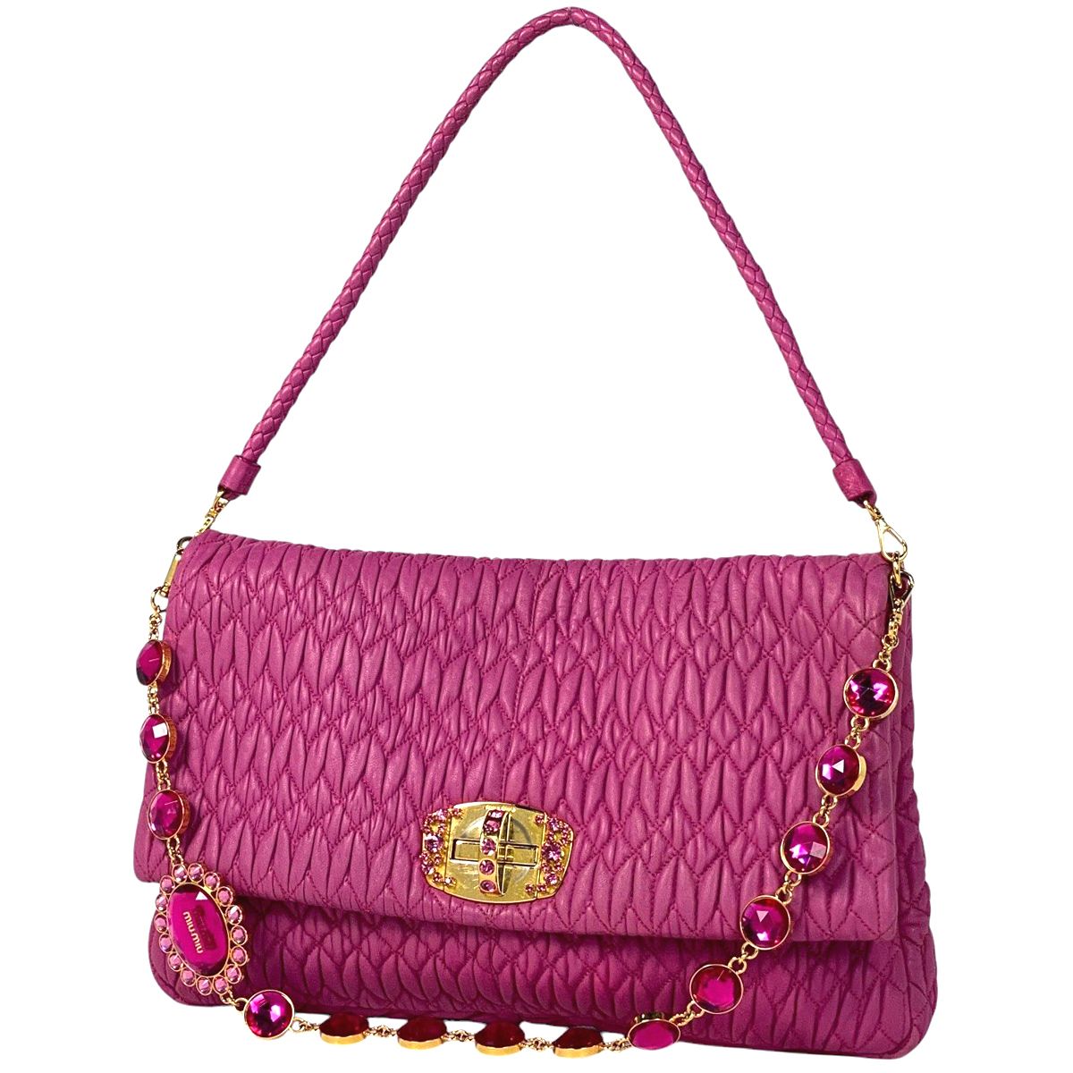 【Miu Miu】マテラッセ 2WAY ショルダー 5BH211 ピンク ・中古 楽天市場】ミュウ ミュウ Miu Miu 2wayショルダー 2way