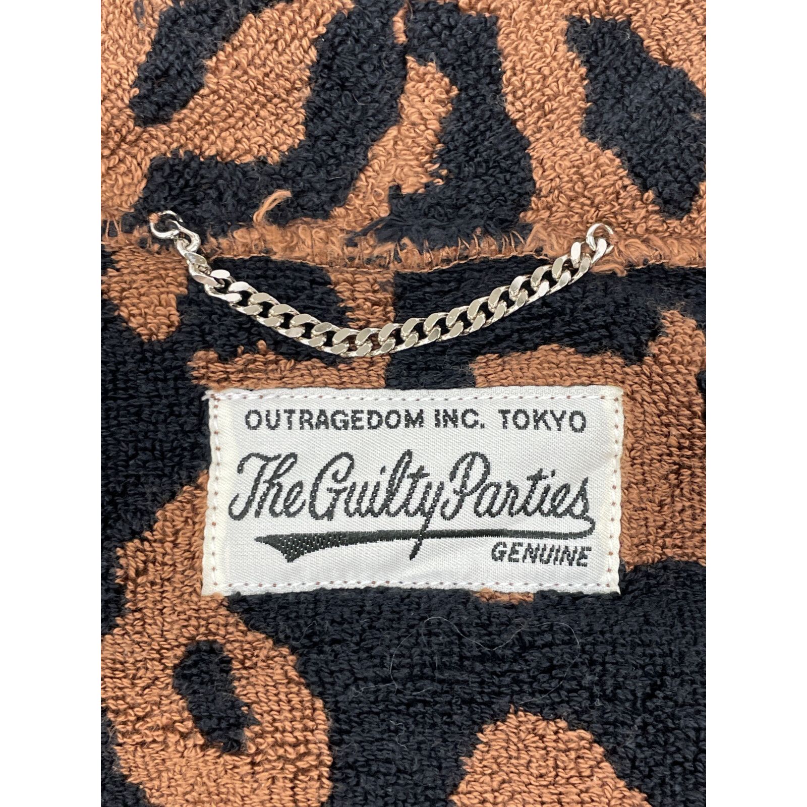 WACKO MARIA ワコマリア 22SS ﾌﾞﾗｳﾝ ﾊﾟｲﾙ地 LEOPARD GOWN COAT/ﾚｵﾊﾟｰﾄﾞ