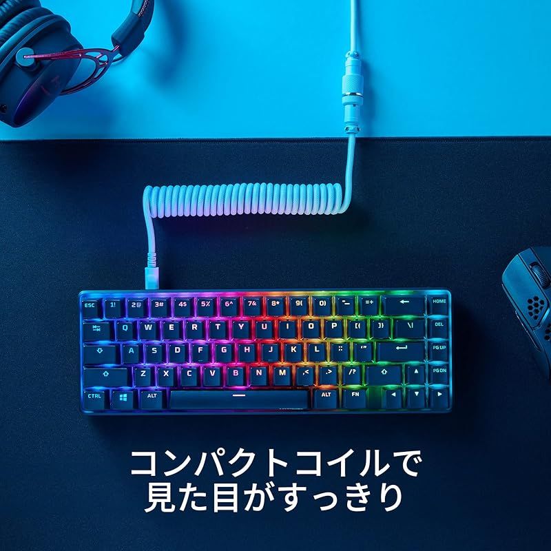 ハイパーエックス(HyperX) HyperX コイルケーブル 対応プラットフォームPC、USB-C ライトパープル 6J682AA 1
